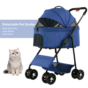 Der neue Kinderwagen ist universell für Katzen und Hunde Es hat ein einfaches Design ist stabiler fest Sie können es mit Vertrauen kaufen