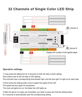 Contrôleur intelligent à capteur de présence humaine pour éclairage d'escalier - Lumière LED cascade pour escalier à 32 marches avec éclairage progressif 1002