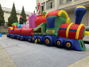 Tùy chỉnh Xmas <span class=keywords><strong>Inflatable</strong></span> Santa Train Mô hình bơm hơi cho giáng sinh trang trí - Product Image 2