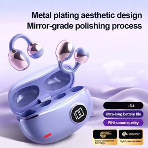 La vendita calda dei gemelli di moda veramente auricolari Wireless aperti e senza perdita di suono dei bassi con indicatore della batteria a LED - Product Image 6
