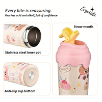 Gobelet isotherme en acier inoxydable de 600 ml pour sublimation, isolation thermique 6-12 heures, écologique, réutilisable, mignon pour femmes, avec couvercle portable et paille