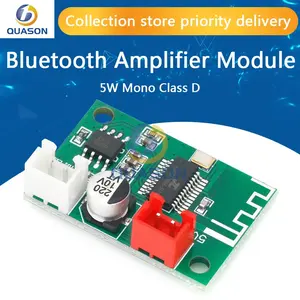 Módulo amplificador Bluetooth de 5V, 5W, Mono Clase D, reproductor de música inalámbrico sin pérdidas, Digital amplificador de potencia, tablero terminado