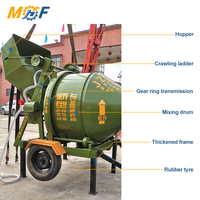 MHF Custom Standard JZC 5.5KW 350L Bétonnière à tambour renforcé pour le mélange du ciment, équipement pour petites ateliers de préfabrication