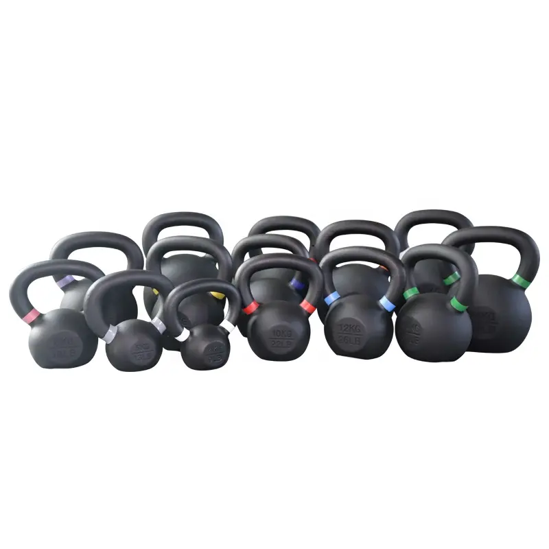 wholesale custom logo color Competition Cast Iron Powder Coated Kettlebell