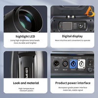 AICPOSE 500W LED CMY CTO BSW 3-en-1 Projecteur à tête mobile avec contrôle DMX512 pour scène 8 couleurs + blanc