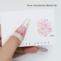 Vernis à ongles gel UV effet champ de fleurs et papillons, 12 couleurs, à marque privée, en promotion, sûr pour les ongles et la peau, idéal pour les salons de manucure