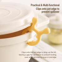 Repose-cuillère et support pour spatule en silicone, pour ustensiles de cuisine, anti-débordement pour casserole, gadget de cuisine, cadeau