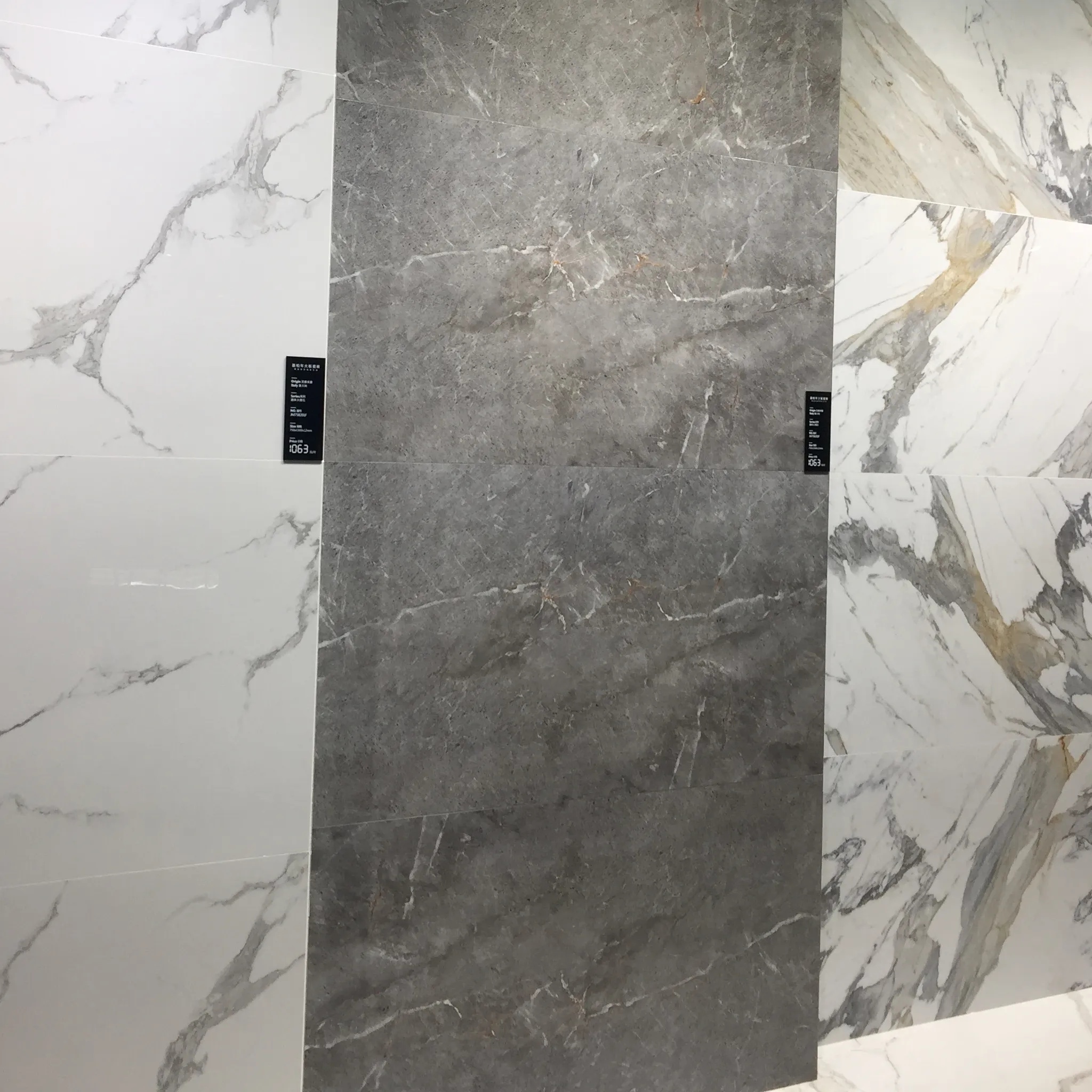 Foshan materiale da costruzione di grandi dimensioni di alta classe grigio piastrelle di ceramica pavimento in marmo piastrelle di marmo per pavimento
