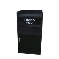 Poubelle décorative noire d'extérieur 60L 100 120 240 poubelle en acier inoxydable avec baril intérieur en plastique