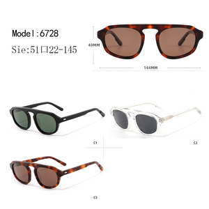 Unisex Classic for Sunglasses Full Rim Square Frame Solid <b>Polycarbonate</b> Lenses Anti-Blue Blocking UV Protection Lightweight - Product Image 3