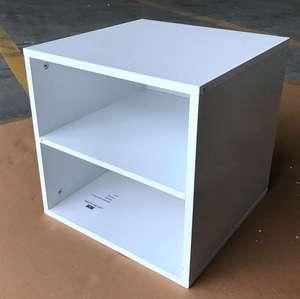 Mesa auxiliar de madera para sala de estar, mesita de noche con cubo Modular apilable - Product Image 5
