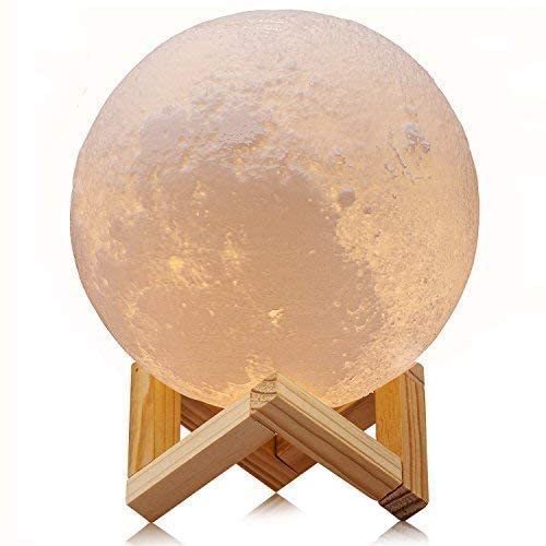 2022 Christmas Gift Kids Led Night Light Moon Lamp Touch Control 3 Color Baby Portable Mini 3D Moon Light
