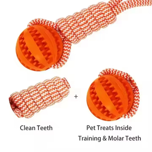 Juguete Resistente para Mascotas, Pelota de Cuerda TPR, Juguetes Masticables para Perros, Juguetes Indestructibles para Perros, Limpieza de Dientes, Juguete Interactivo para Perros - Product Image 3