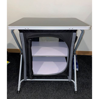 Table de camping pliable portable 60cm Armoire de rangement Mini armoire de camping pliante