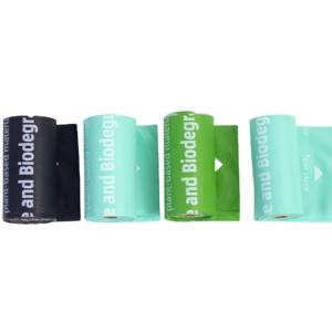 Sacs à déchets pour animaux de compagnie compostables imprimés en gravure, parfum menthe, épaisseur 20 µm, pour la promenade, les voyages, la maison et l'usage domestique - Product Image 5