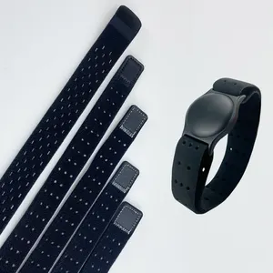 JIEHUAN OEM ODM Soft Black Children Smart Watch Belt Intelligent Wearable Wristband With Various Widths For Smart Watch