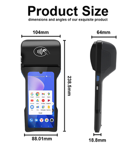 Terminal POS Portátil de 3 Pulgadas de Alta Resistencia con Impresora para Gestión de Filas Móviles y Boletos de Tráfico Z93 - Product Image 4