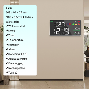 Medidor de Sonido Digital LED de Pared, Pantalla a Color, Medidor de Decibelios, Probador de <span class=keywords><strong>Logr</strong></span>, 30-130 dB - Product Image 2