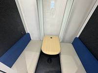 Cabines de bureau préfabriquées UNIBOOTH, certifiées ASTM E84 Classe A, résistantes au feu, certifiées ISO 23351, insonorisées 33 dB, cabine de confidentialité, assemblage rapide
