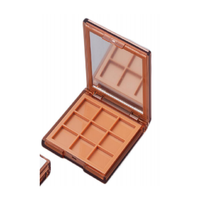 Palette d'ombres à paupières miroir à succion magnétique du fabricant Boîte vide Neuf couleurs Neuf grilles Emballage cosmétique recyclable