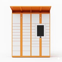 Casier à colis intelligent sans contact Linqu, assemblé, résistant à la rouille, capacité de 156 lb+, sécurisé, antivol, pour les communautés résidentielles et les bureaux
