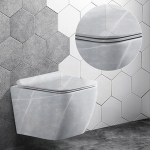 โรงงานผลิตโถสุขภัณฑ์แบบแขวนผนังเซรามิกคุณภาพสูงสไตล์ยุโรป - Product Image 6