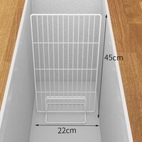 Étagère murale à grille domestique Réfrigérateur PE Revêtement en poudre Grille pour œufs Étagère à panneaux Étagère pour réfrigérateur
