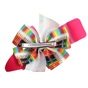 Fermagli per Capelli Colorati <span class=keywords><strong>a</strong></span> Forma di Matita per il Ritorno <span class=keywords><strong>a</strong></span> Scuola, Accessori per Capelli ABC per Bambine - Product Image 5