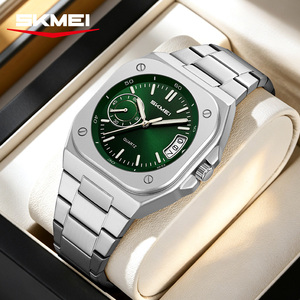 Luxury 42mm Square Stylish Threaded Business Men's Waterproof Quartz Watch Stainless Steel Custom Logo Wholesale Price Reloj - Product Image 1