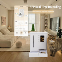 Distributeur automatique intelligent 2-en-1 de nourriture et d'eau pour chiens et chats 5L 2025 avec caméra, minuterie, Wi-Fi et design moderne rechargeable