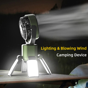 F6611 2025 Sản Phẩm Mới Đa Chức Năng Ngoài Trời Cắm Trại 3 Trong 1 Năng Lượng Mặt Trời Fan Với Năng Lượng Mặt Trời Bảng Điều Khiển Có Thể Sạc Lại Quạt Trần Với Ánh Sáng - Product Image 6