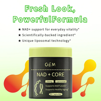Compléments alimentaires à base de plantes en gros, capsules de NAD nicotinamide riboside, resvératrol, compléments liposomales de NAD pour l'éclat de la peau et la beauté