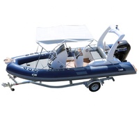 Côtes — navire de pêche gonflable, accessoire de luxe en fibre de verre, pour Sport, Hypalon, 19 pieds, 5.8m, sol 0.9/1.2mm, Pvc/orca, 3 à 5 ans