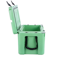 Glacière rotomoulée isotherme robuste 35QT moderne avec logo personnalisé, en LLDPE, étanche, portable, multifonction, maintien de la glace pendant 5 à 10 jours
