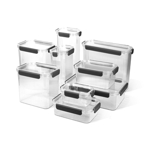 Chất Lượng Cao Mixwares Cấp Thực Phẩm Vật Nuôi Vật Liệu Đa-Đặc Điểm Kỹ Thuật Thân Thiện Với Môi BPA Miễn Phí Công Suất Lớn Tươi Giữ Hình Chữ Nhật - Product Image 1