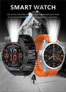 Nuovo <span class=keywords><strong>Smartwatch</strong></span> S8 Pro 2025 <span class=keywords><strong>con</strong></span> Doppio Cinturino, Torcia LED, Navigazione Mappe, Bussola, Risposta Chiamate, NFC per Uomini d'Affari - Product Image 4