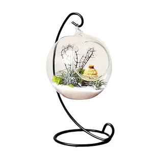 Handmade Vòng Rõ Ràng Treo Glass Globe Ball Terrarium Vase