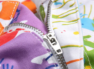 Pantalones Cortos Vaqueros Anchos de Algodón Desgastado de Moda Vintage de Alta Calidad al por Mayor con Estampado Reflectante y Cintura Media Personalizada - Product Image 6