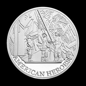 Посеребренная монета «Объединились мы стоим 9/11 дань уважения», посвященный и памятный сувенир 11 2001 - Product Image 2