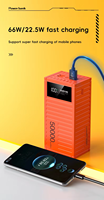 Batterie externe grande capacité 50000 mAh, plusieurs ports USB, charge rapide, écran LED, station d'alimentation de voyage pour téléphone