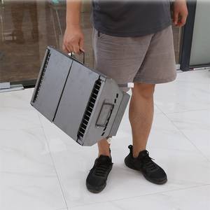 Parrilla de Barbacoa Plegable Portátil de Aleación de Aluminio para Uso en Interiores y Exteriores, Tamaño Grande y Mediano con Mesas Laterales para Acampar y Hacer Picnic - Product Image 2