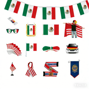 Cintura con Bandiera per Flag Football e Bandiere per Partite di Calcio Mondiali Decorazione per Festa della Giornata Nazionale - Product Image 5