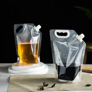 custom drink pouch 1l liquid stand up pouch spout 2l 5l laundry detergent spout pouch