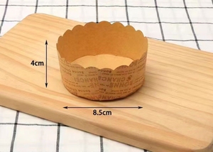 Molde de papel redondo Panettone de 3 a 5 pulgadas, bandeja de papel Panettone desechable, molde para Horno de vapor, pan, pastel, bandeja de papel para comida - Product Image 4