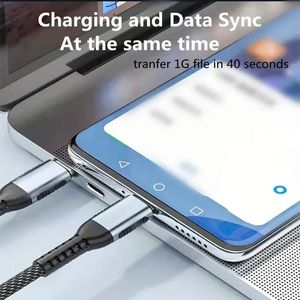 สาย USB-C ถัก6FT พรีเมี่ยม2เมตรสาย PD USB C ถึง Type C สายชาร์จเร็วสำหรับโทรศัพท์ซัมซุงแอนดรอยด์แล็ปท็อป - Product Image 4