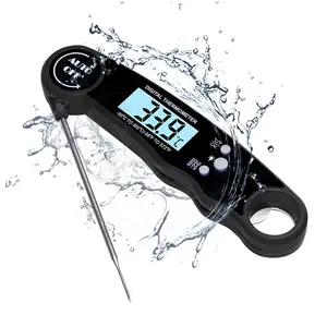 Instant Read Meat Thermometer For Cooking Fast Precise Digital Food Thermometer With Foldable Probe For Deep Fry BBQ Grill