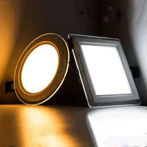 Plafoniera a Led rotonda in vetro da 12w incorporata a soffitto per interni di nuovo Design di fabbrica