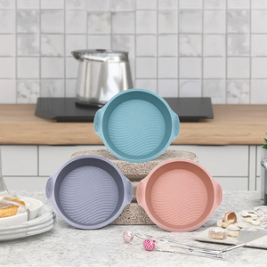 ถาดอบขนมช็อคโกแลตทรงกลม3สีเป็นมิตรต่อสิ่งแวดล้อมสไตล์เรียบง่ายอุปกรณ์ทำเค้กซิลิโคนสำหรับ<span class=keywords><strong>เค้ก</strong></span>โฮมเมดง่าย - Product Image 4