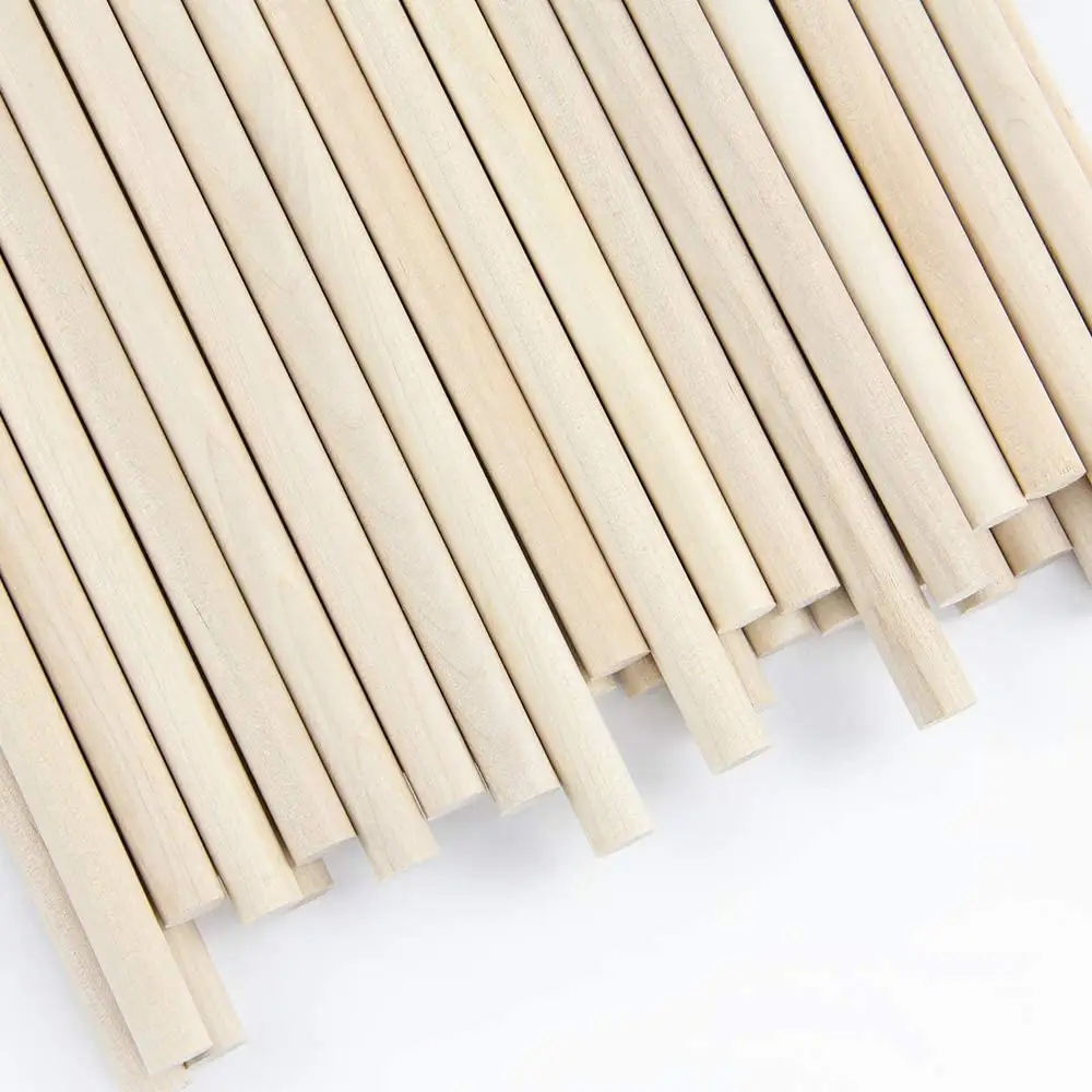 Dowel Rods Wood Sticks Wooden Dowel Rods - 3/4 x 36 Inch Unfinished Hardwood Sticks - for Crafts and DIYers - 5 Pieces