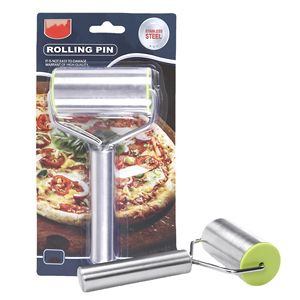 Mattarello in acciaio inox pasticceria Pizza fondente Bakers Roller utensili da cucina in metallo ideale per cuocere Pasta Pizza torta Pasta - Product Image 1